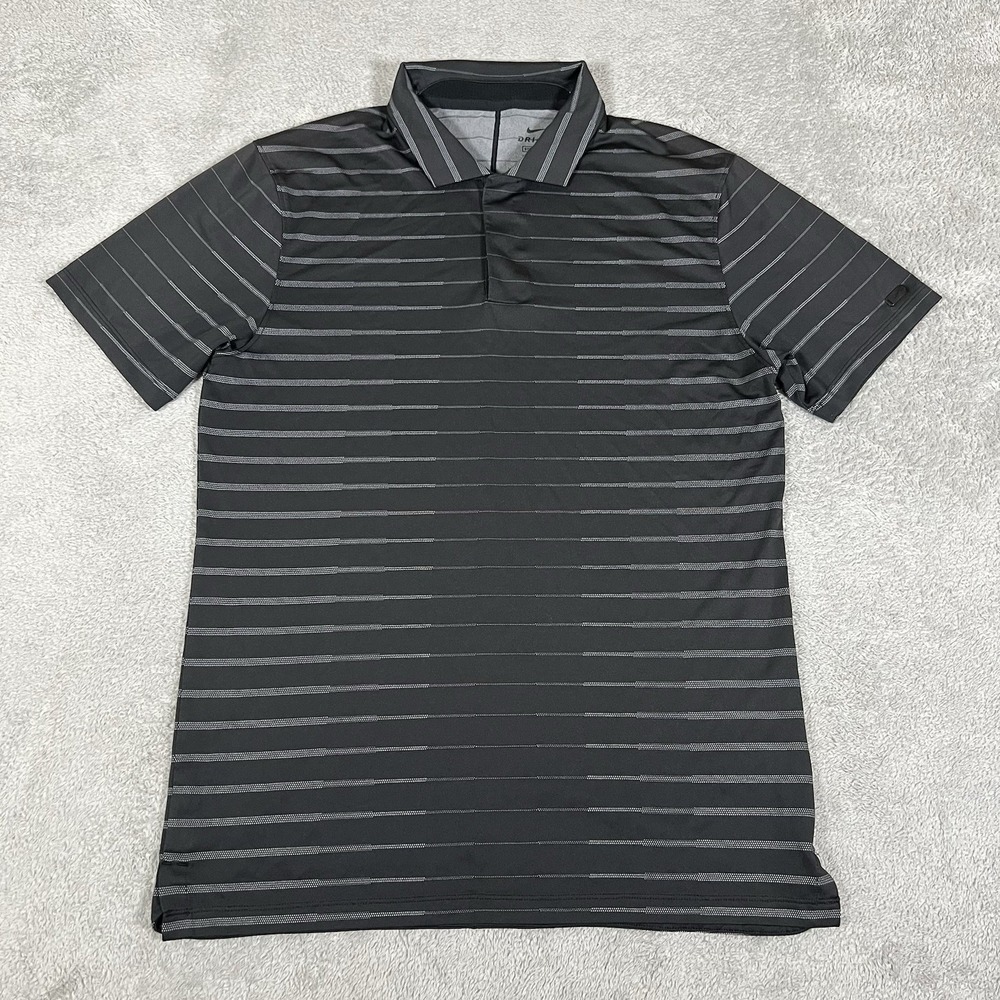 Nike Tiger Woods Golf Polo Shirt Mens Small Red Golfer Golfing Performance